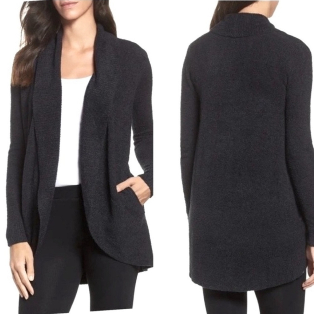 Barefoot Dream Black CozyChic Lite Circle Cardi Size XS/S Cozy Soft Loungewear